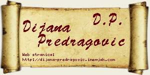 Dijana Predragović vizit kartica